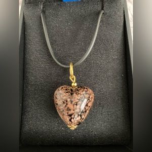 Brand new stone heart shape pendant